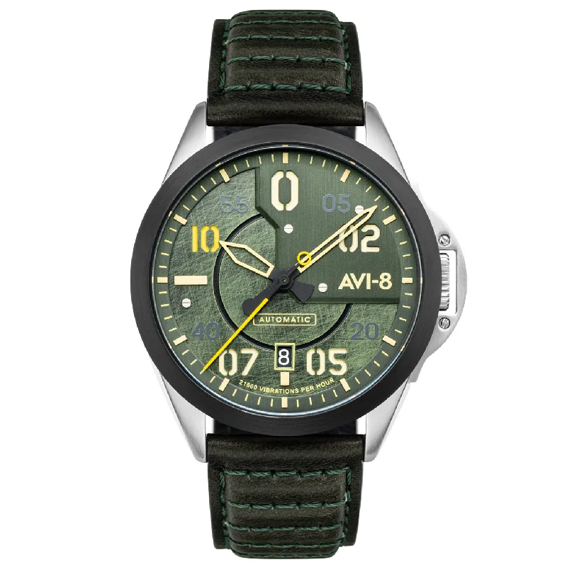 AVI-8 Hitchcock Automatic Greentree Watch AV-4086-03