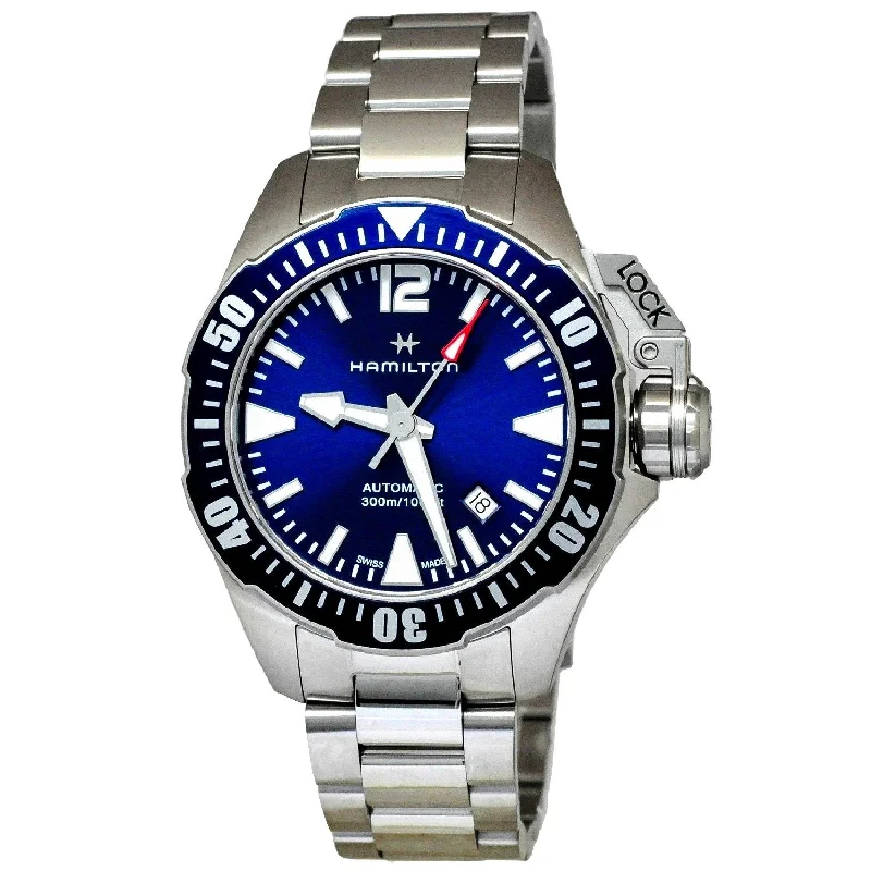 Hamilton Men's H77705145 Khaki Navy Frogman Stainless Steel Watch