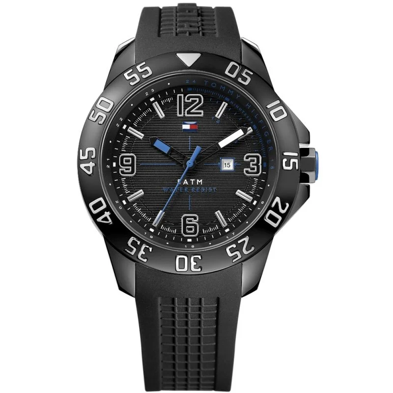 Tommy Hilfiger Men's Watch Cole IP Black 1790983