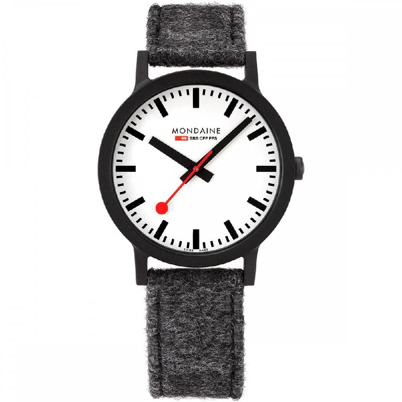 Mondaine Watch Essence Black Grey MS1.41110.LH.SET