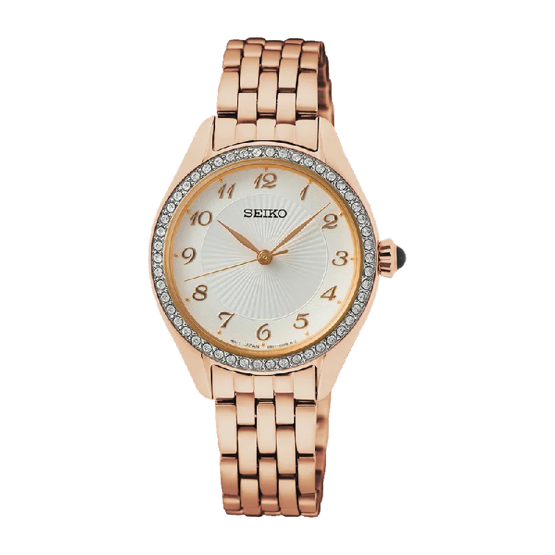 Seiko Caprice Ladies Rose Watch SUR396P