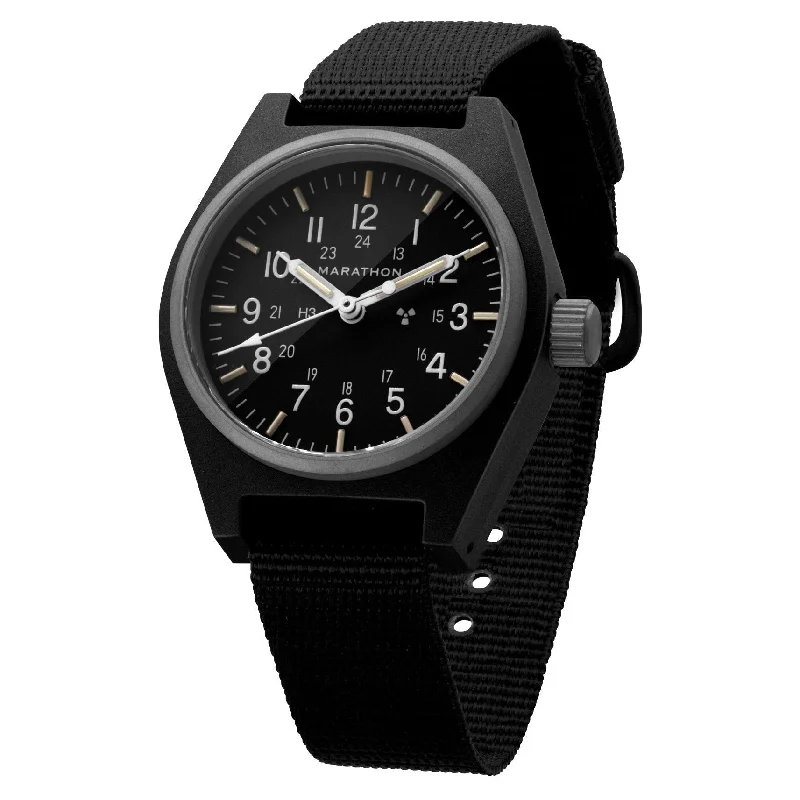 Marathon Black General Purpose Mechanical (GPM) - 34mm - No Government Markings Ballistic Nylon Black - WW194003BK-NGM