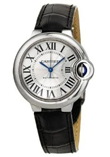 Cartier Ballon Bleu de Cartier Watch - 33 mm Steel Case - Black Alligator Strap - W6920085