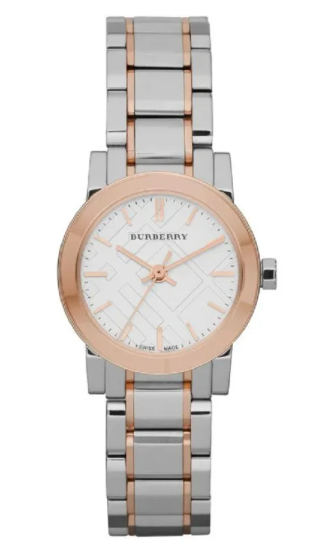 Burberry Ladies Watch The City Two tone Rose Gold 26mm BU9205