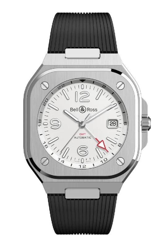 Bell & Ross BR05 GMT Steel BR05G-SI-ST/SRB