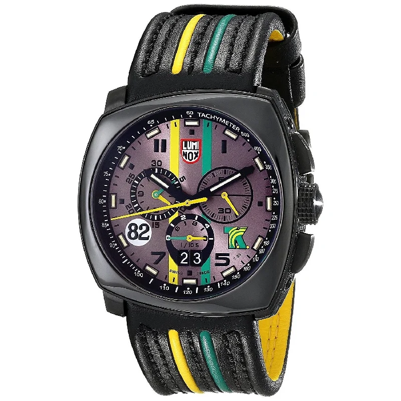 Luminox Men's 1148 Tony Kanaan Limited Edition Chronograph Black Leather Watch