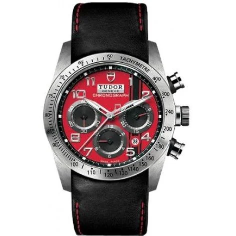 Tudor Men's 42000D-0001 Fastrider Chronograph Automatic Black Leather Watch