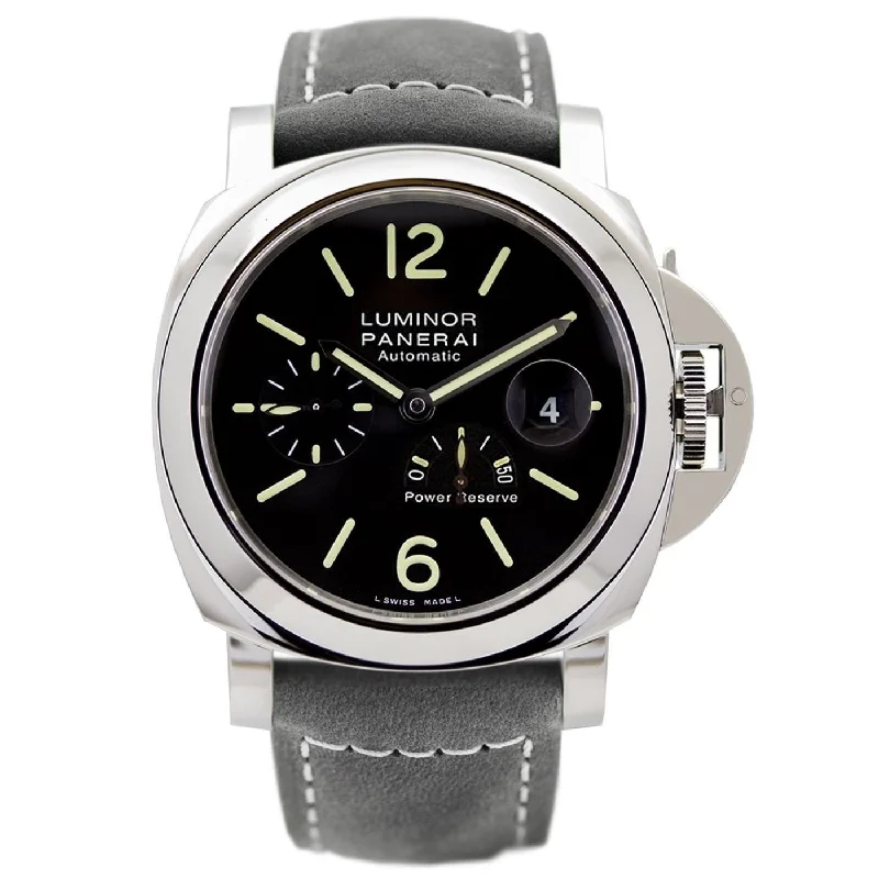 Panerai Men's PAM01090 Luminor Automatic Olive-Grey Leather Watch