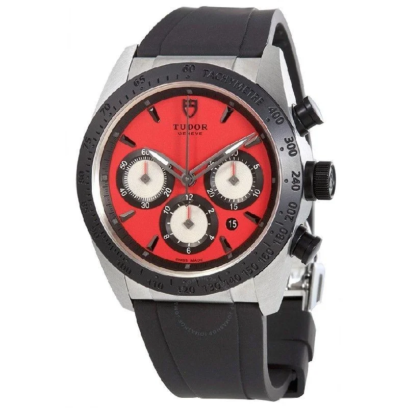 Tudor Men's 42010N-0009 Fastrider Chronograph Automatic Black Rubber Watch