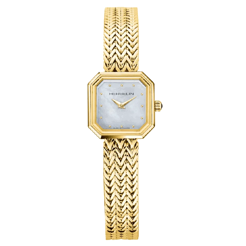 Herbelin Octogone  Ladies Gold Watch 17436/BP19