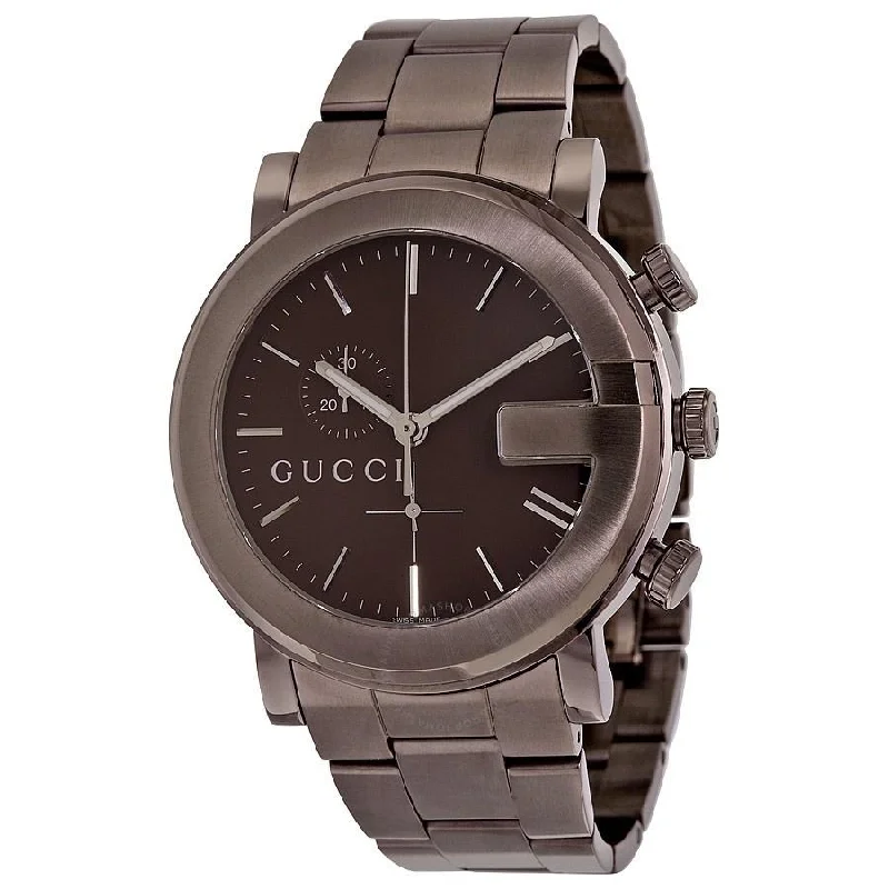 Gucci Men's YA101341 G-Chrono Chronograph Brown Stainless Steel Watch