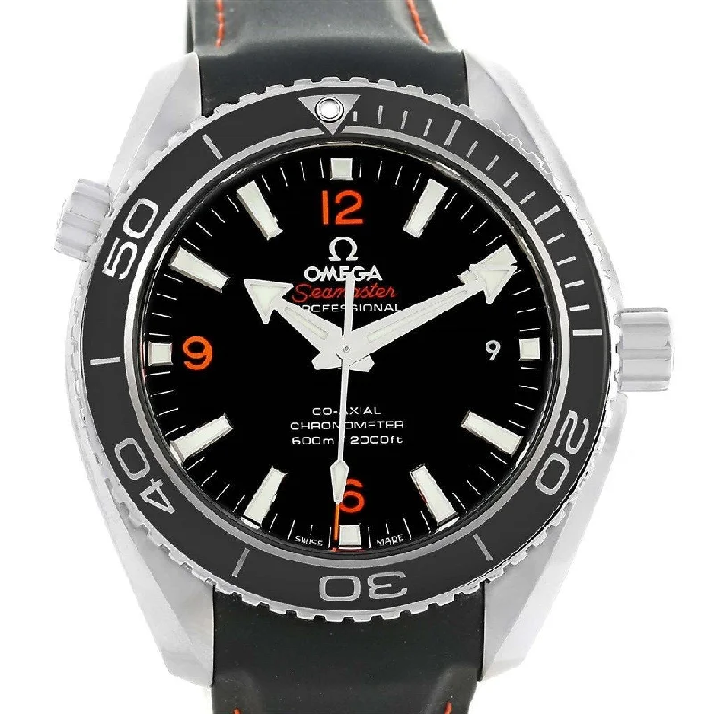 Omega Men's 232.32.42.21.01.005 Seamaster Planet Ocean Black Rubber Watch