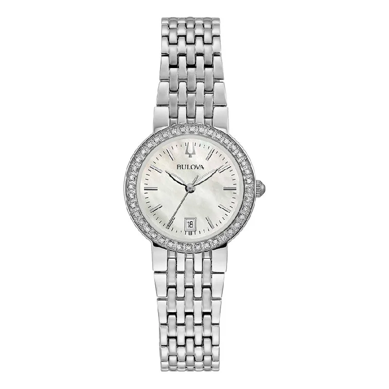 Bulova Ladies 96R239 Classic MOP Dial with Diamonds Watch