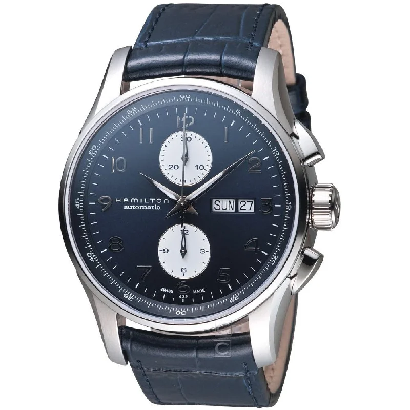 Hamilton Men's H32766643 Jazzmaster Maestro Automatic Blue Leather Watch