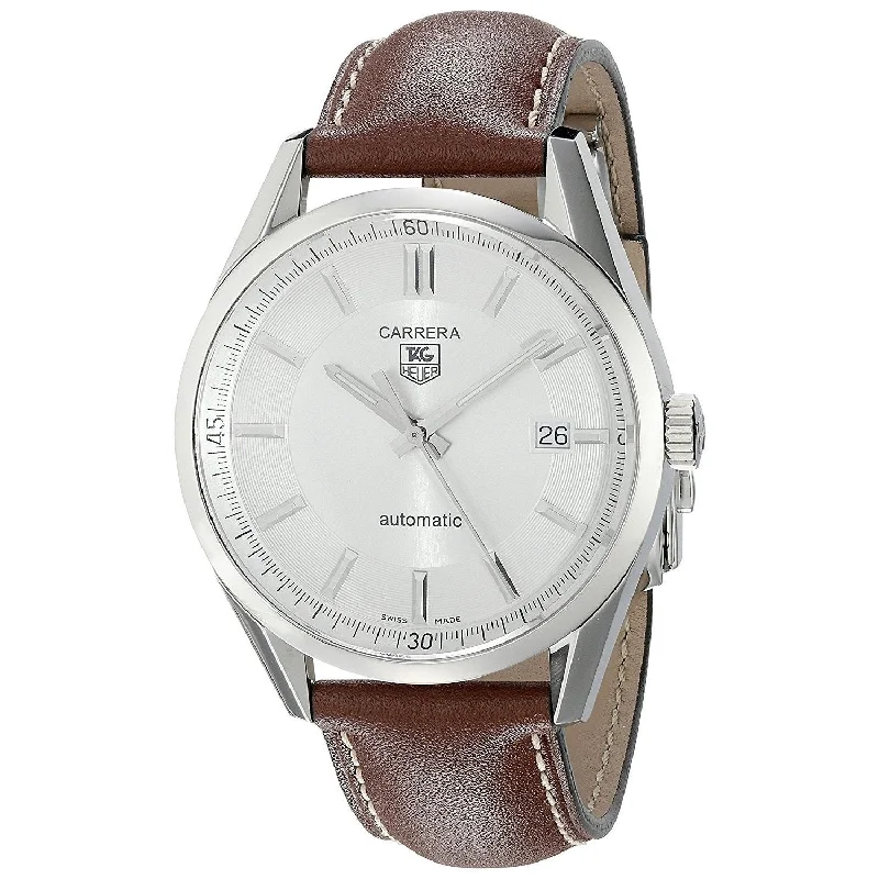 Tag Heuer Men's WV211A.FC6203 Carrera Brown Leather Watch