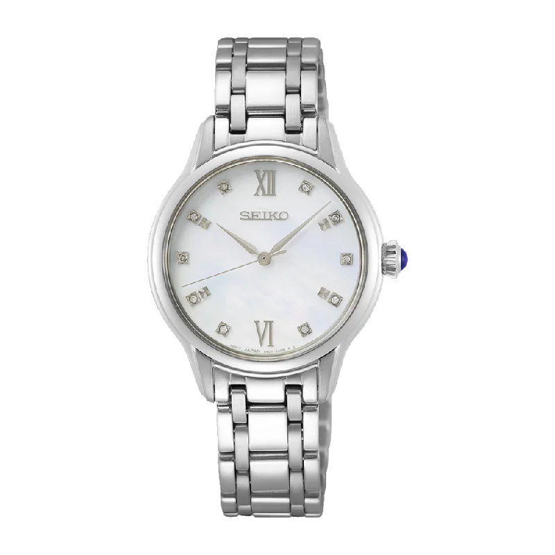 Seiko Core Diamond White Ladies Watch SRZ537P1