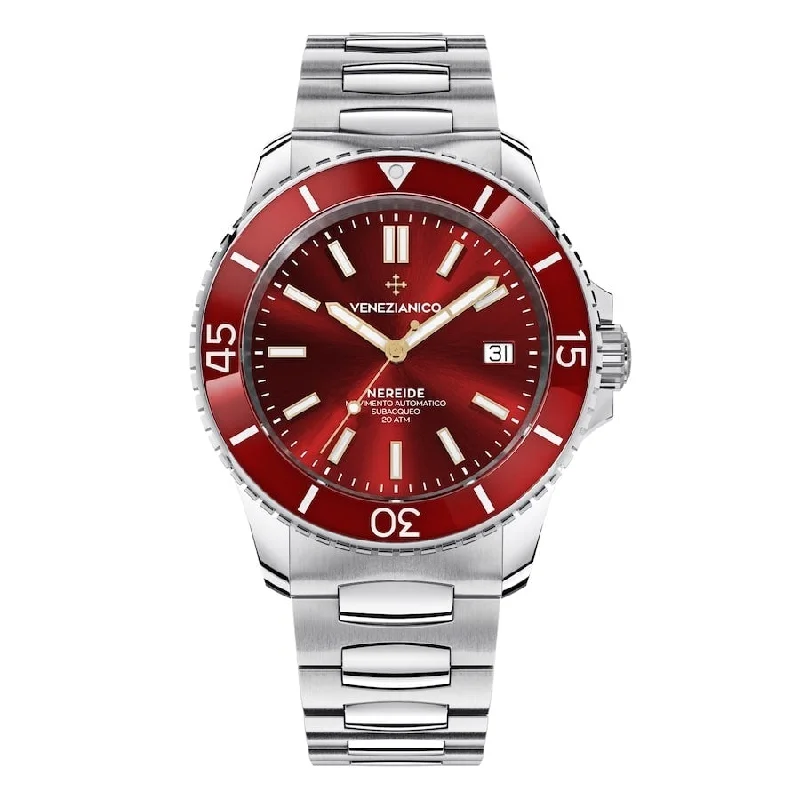 Venezianico Automatic Watch Nereide Canova Bracelet Red 3321503C